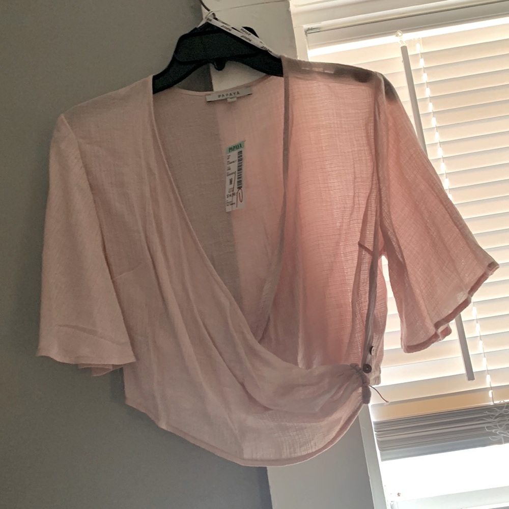 Light pink crop top